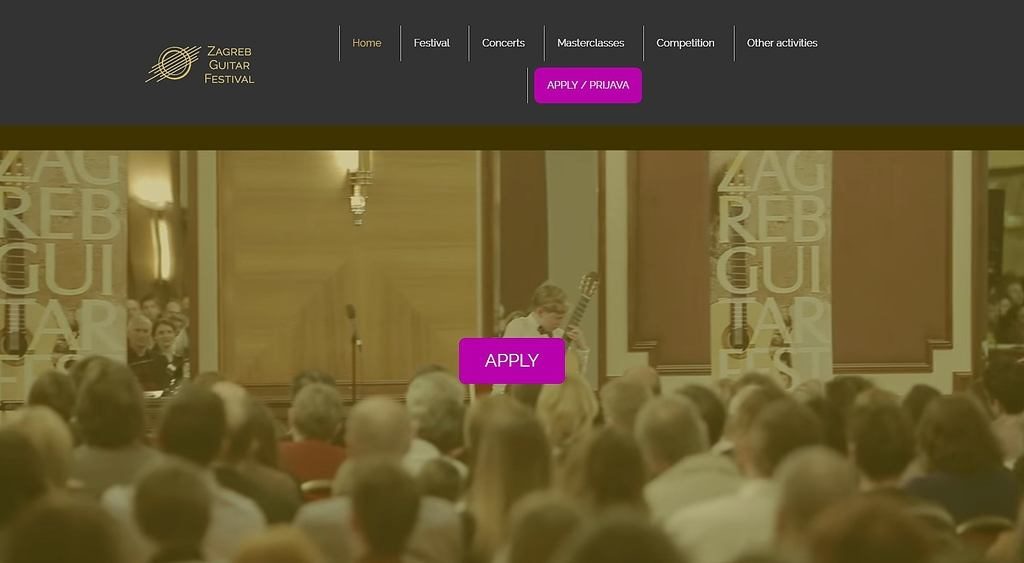 Zagreb Guitar Festival - web stranica