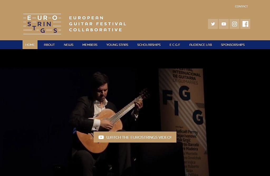 EuroStrings - web stranica