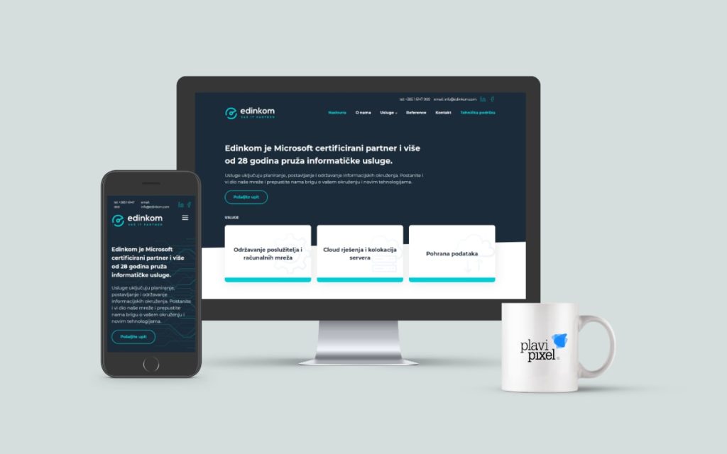 Rebranding i nova web stranica za poslovnog partnera Edinkom